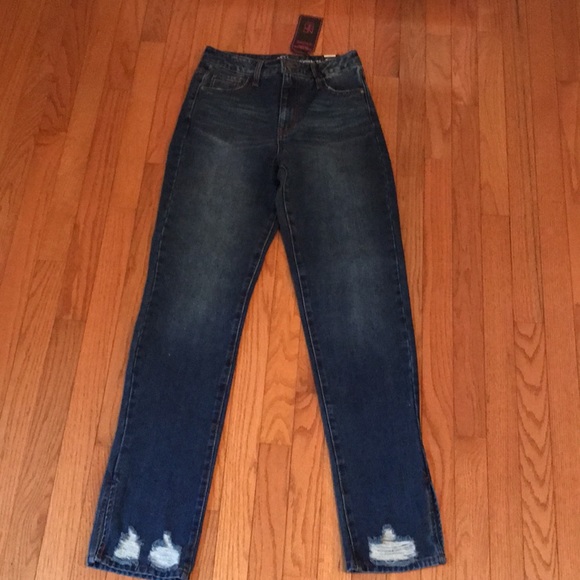 No Boundaries Super High Rise Straight Jeans Size 5 NWT - Picture 2 of 5